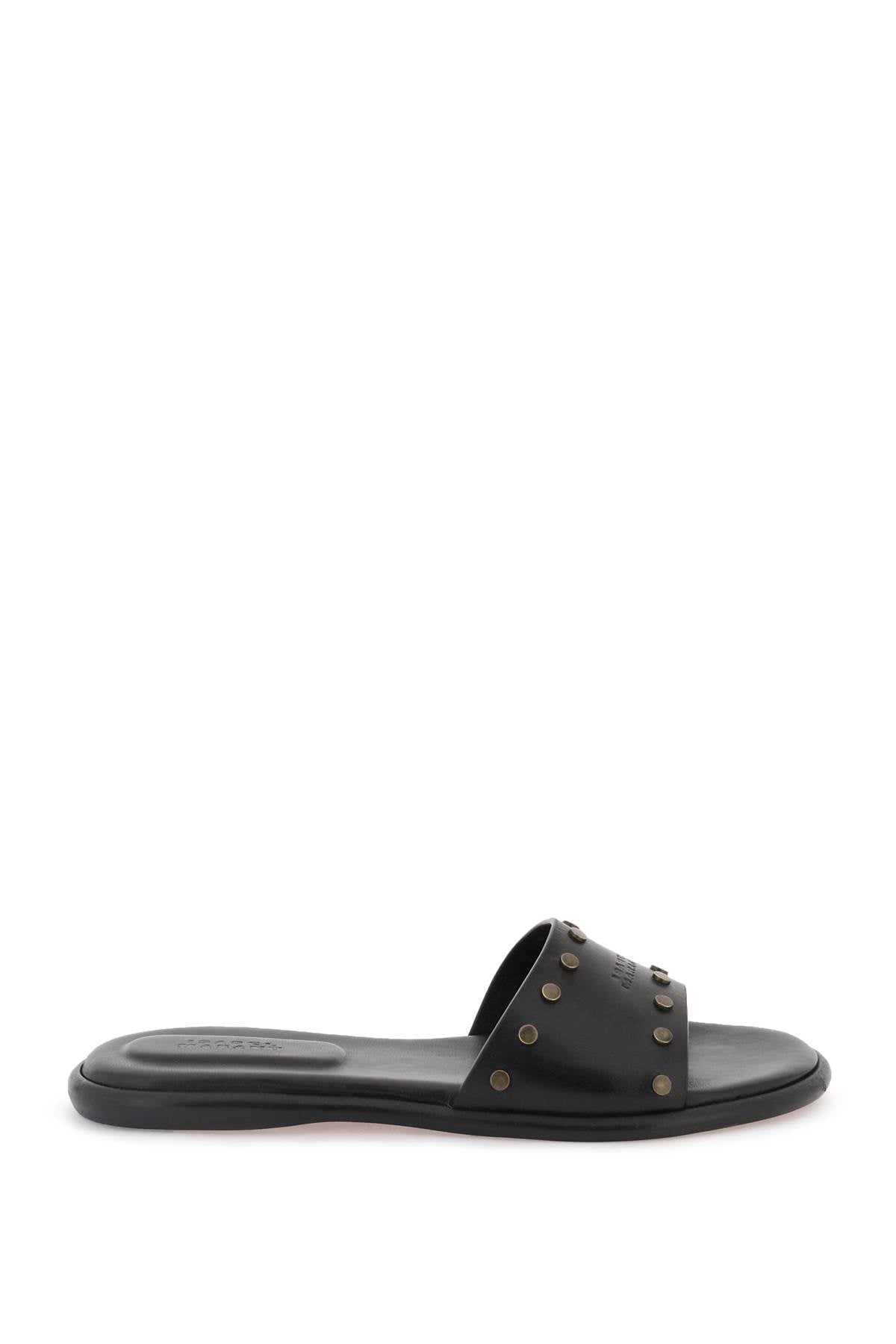 Isabel Marant Vikee Leather Slides with Stud Detail image 0