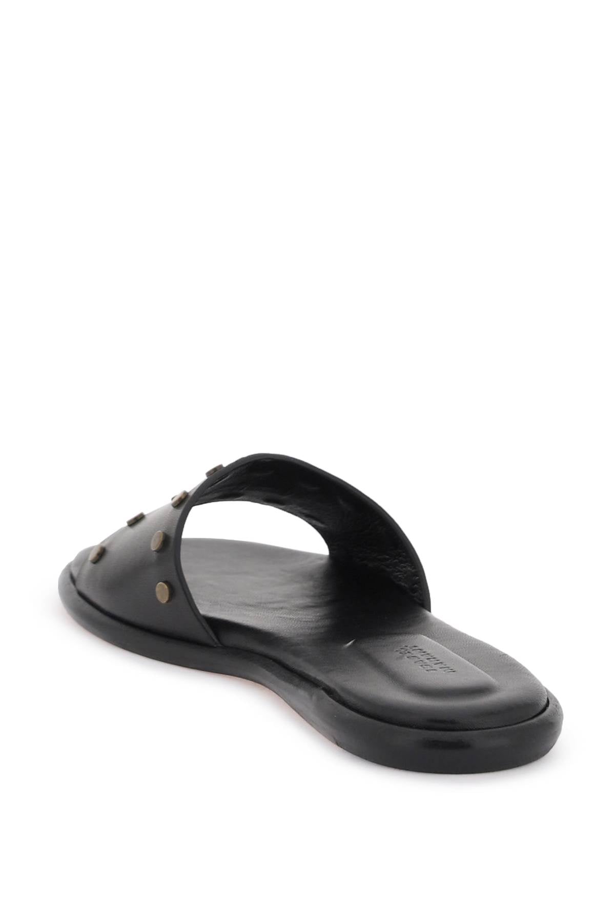 Isabel Marant Vikee Leather Slides with Stud Detail image 2