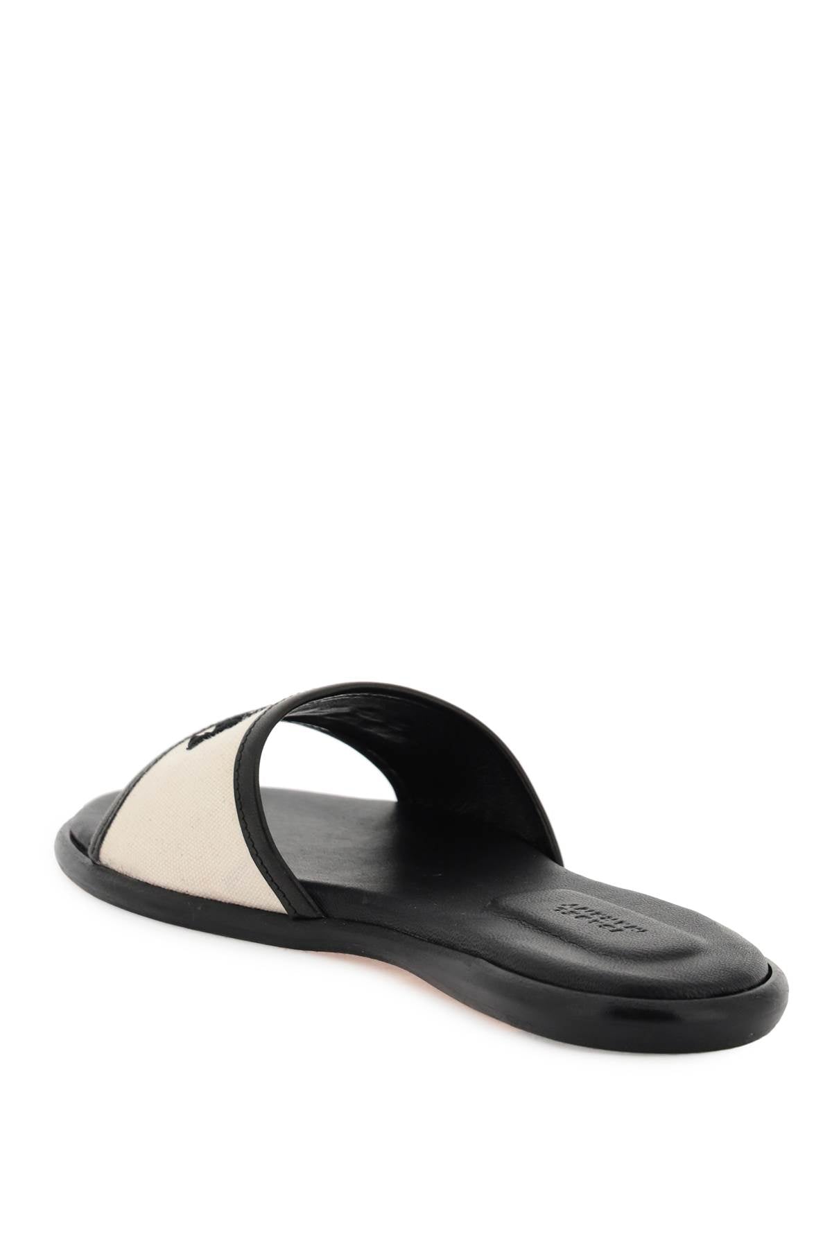 Isabel Marant Vikee Canvas & Leather Slides image 2