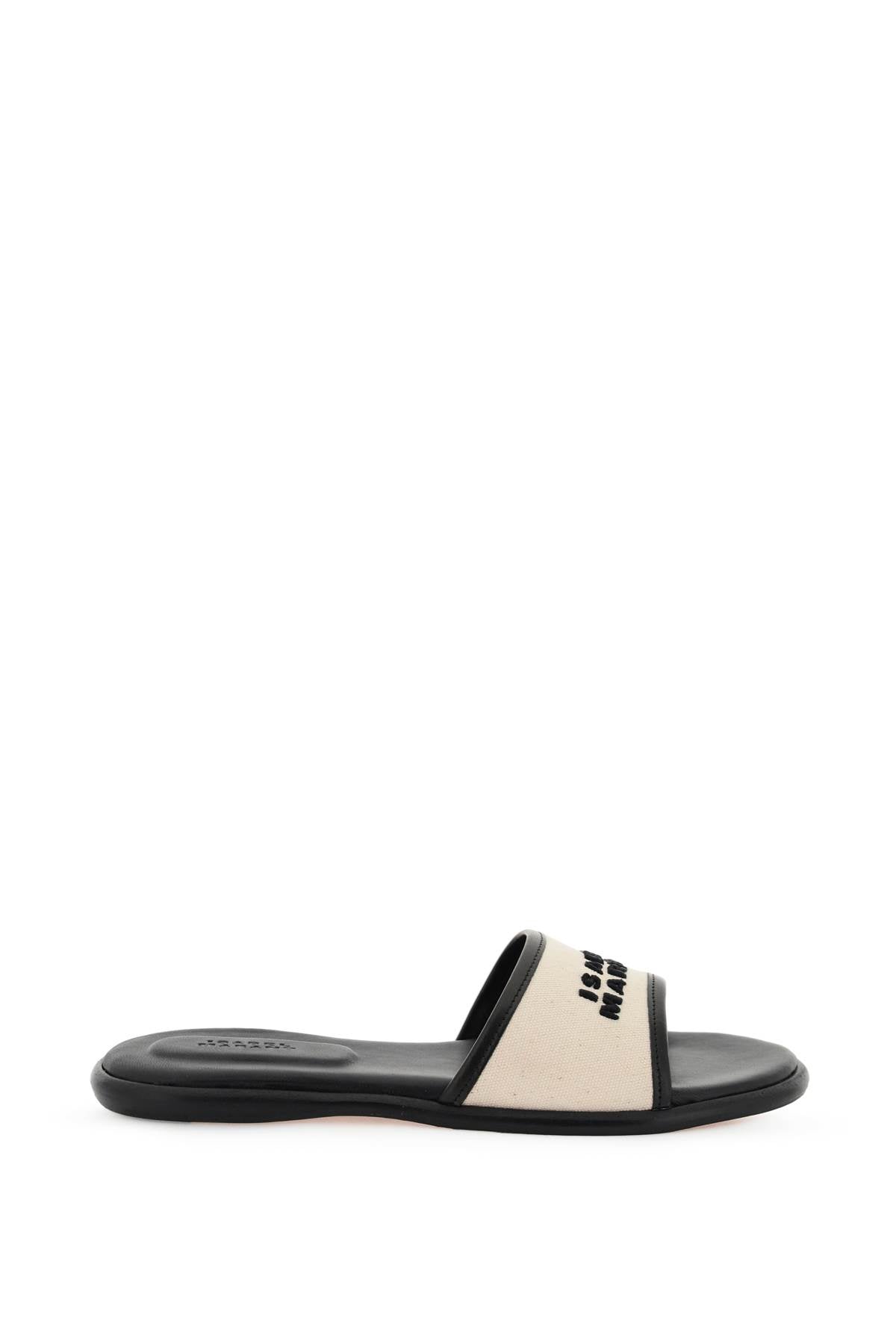 Isabel Marant Vikee Canvas & Leather Slides image 0