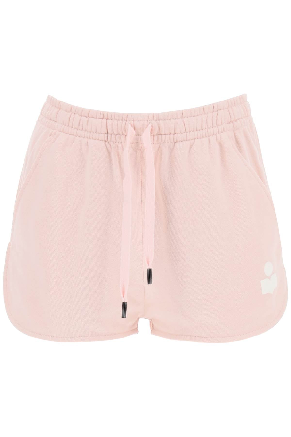 Isabel Marant Etoile Mifa Flocked Logo Sports Shorts image 0