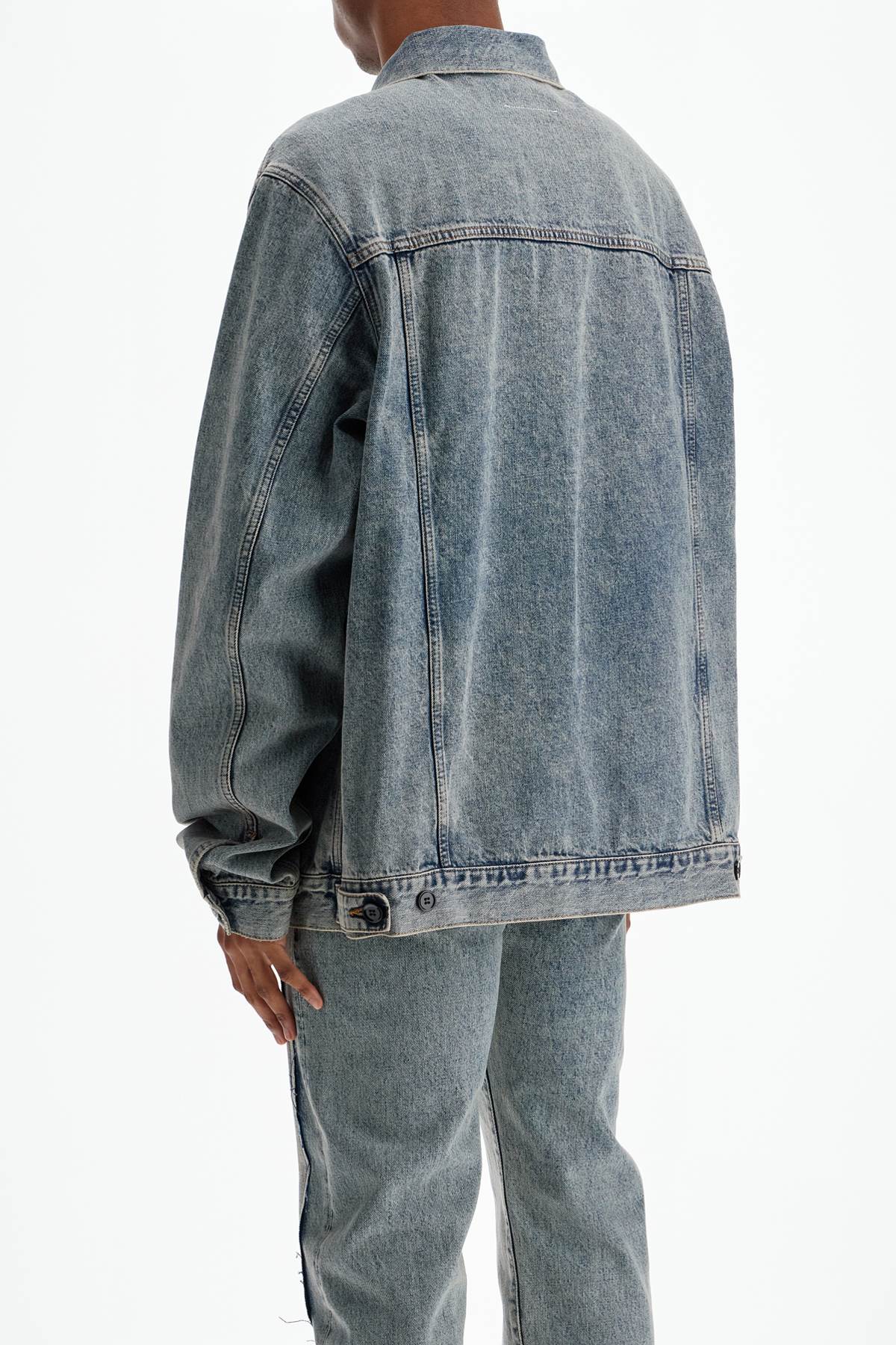 MM6 Maison Margiela Deconstructed Denim Jacket image 2