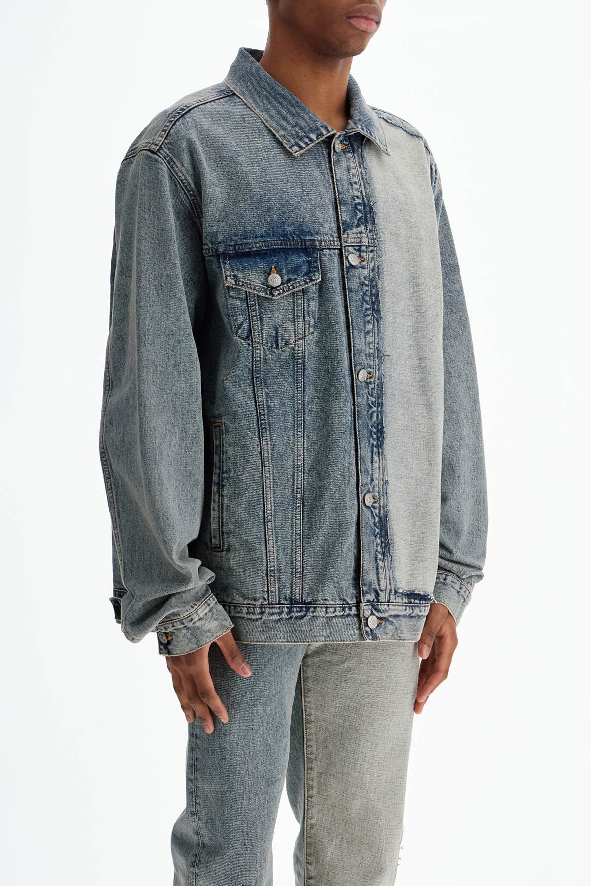 MM6 Maison Margiela Deconstructed Denim Jacket image 1