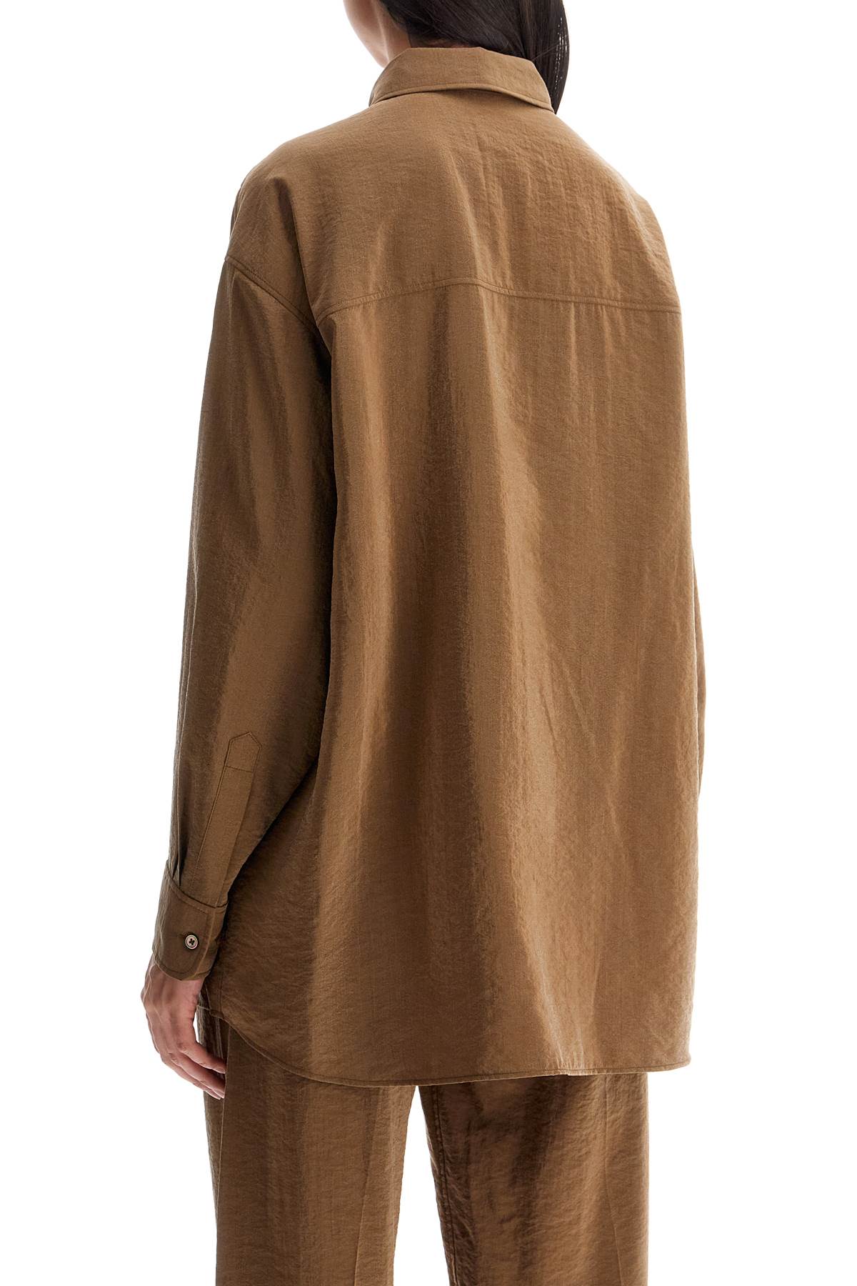 Lemaire Oversized Dry Silk Shirt with Removable Sash image 2