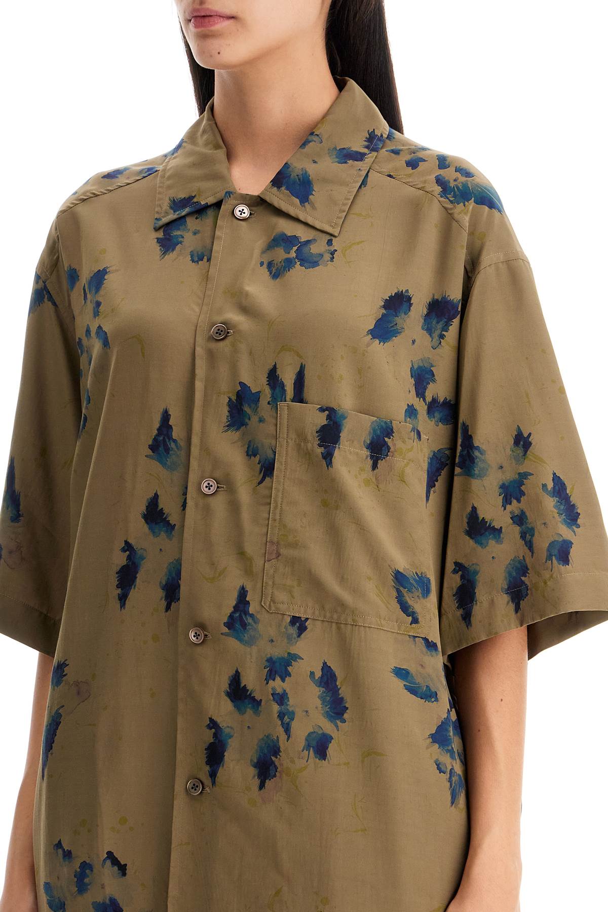 LEMAIRE Oversized Floral Viscose Shirt image 3