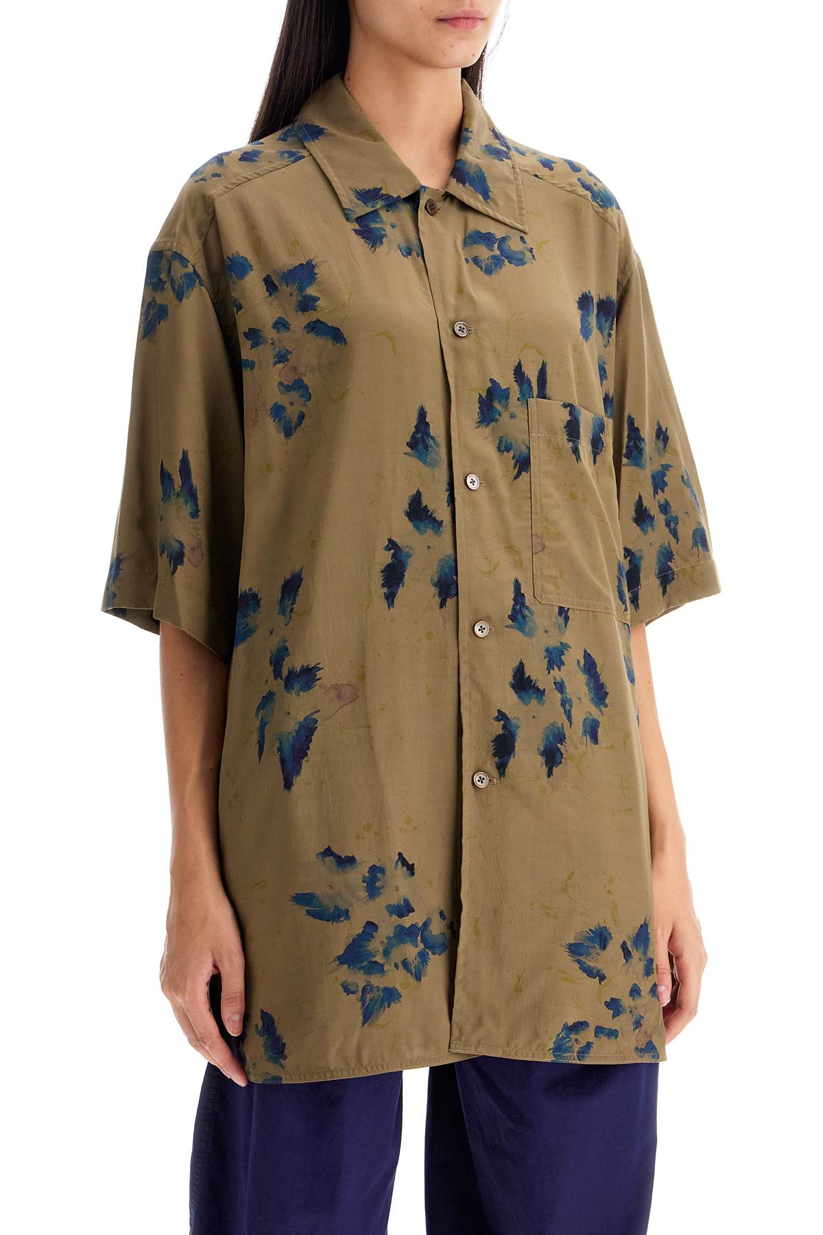 LEMAIRE Oversized Floral Viscose Shirt image 1