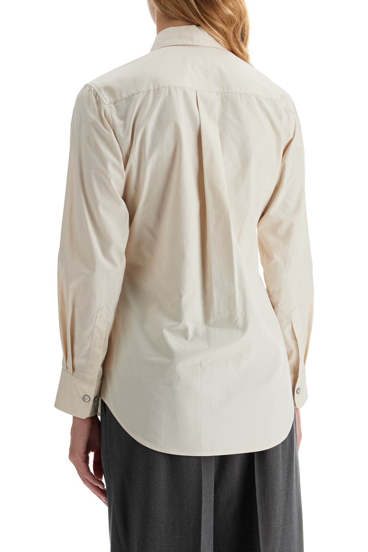 Lemaire Long-Sleeve Crinkled Cotton Poplin Shirt image 2