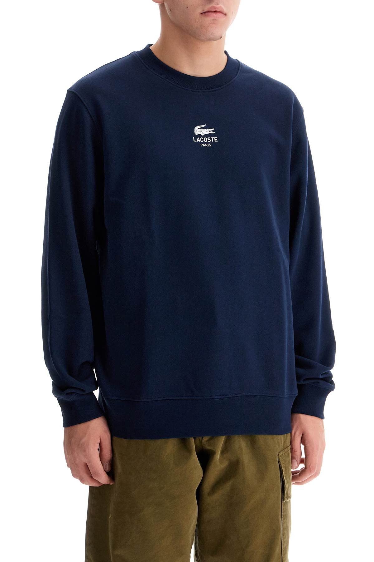 Lacoste Classic Fit Crewneck Sweatshirt with Logo image 1