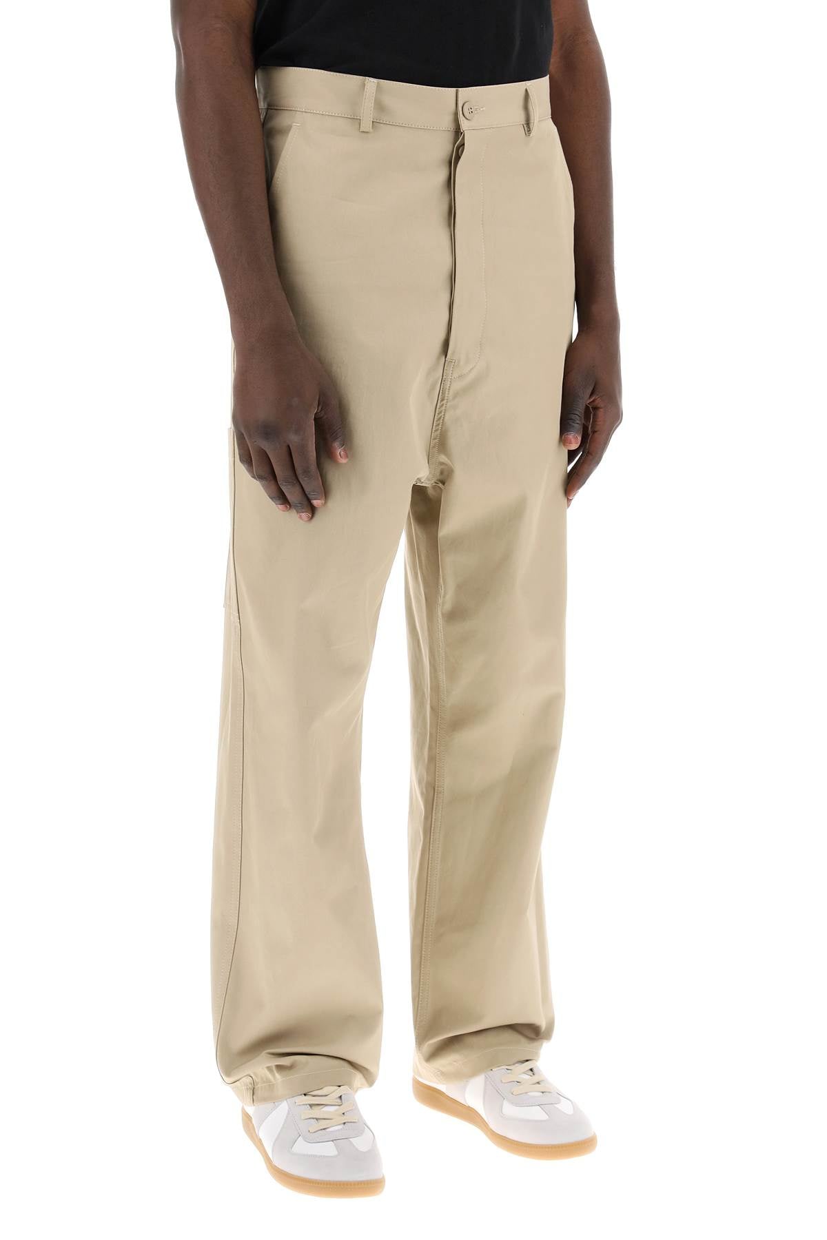 MM6 Maison Margiela loose straight leg pants with a image 1