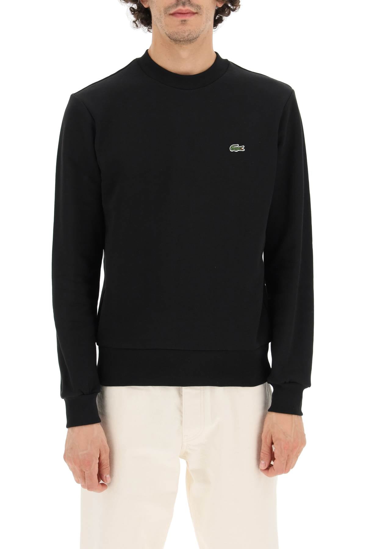 Lacoste classic fit crewneck sweatshirt image 1