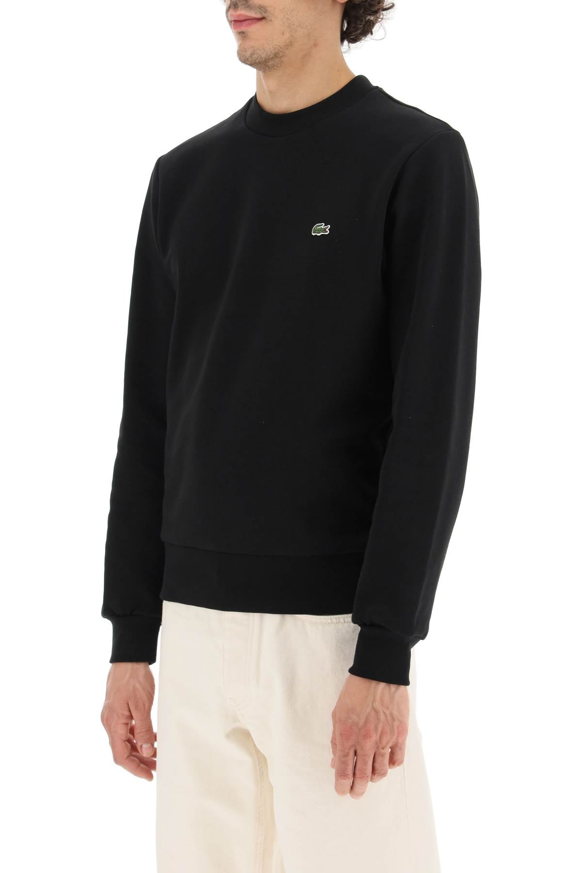 Lacoste classic fit crewneck sweatshirt image 3