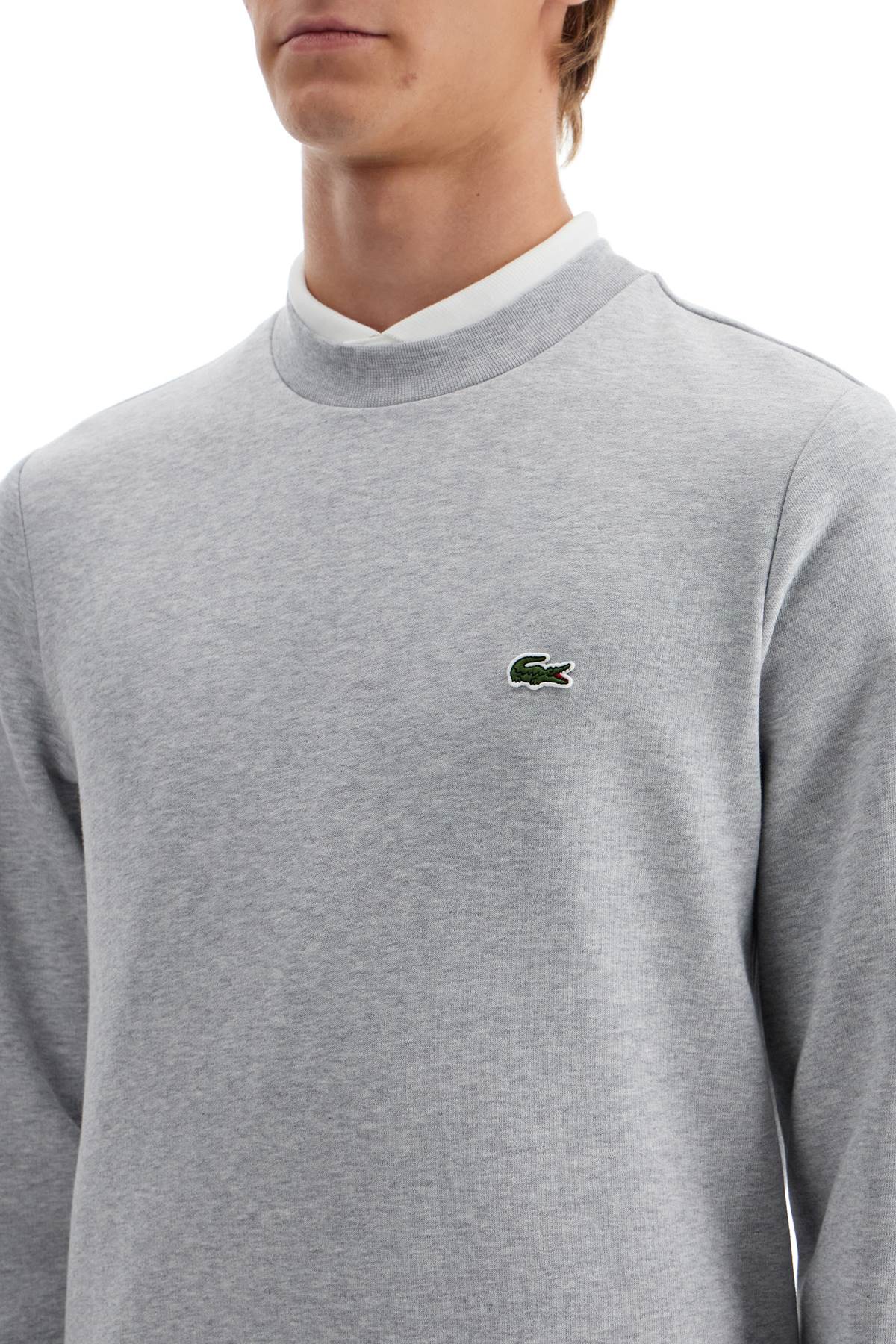 Lacoste Classic Fit Crewneck Sweatshirt - Organic Cotton image 3