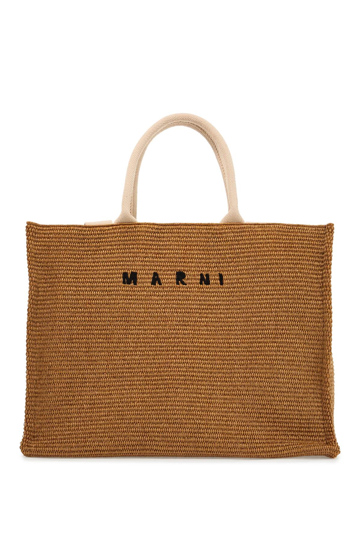 Marni Raffia Effect Large Tote Bag image 0