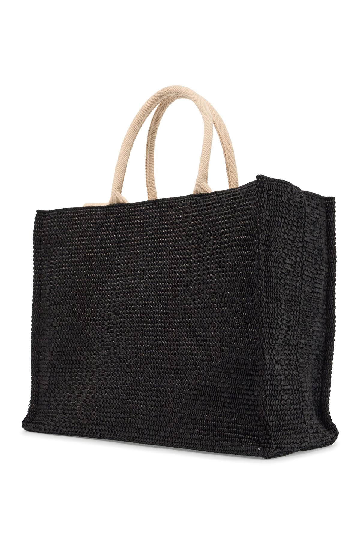 Marni Raffia Tote Bag with Double Cotton Ribbon Handles image 1