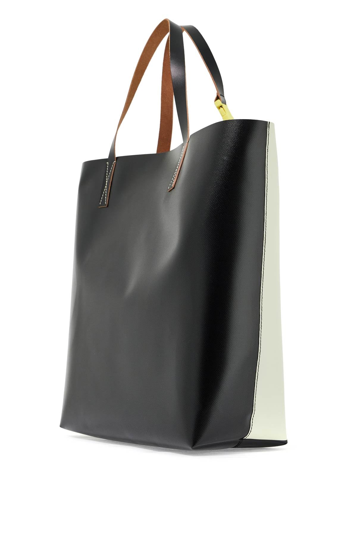 Marni Tribeca N/S Colorblock PVC Tote Bag with Leather Handles image 1