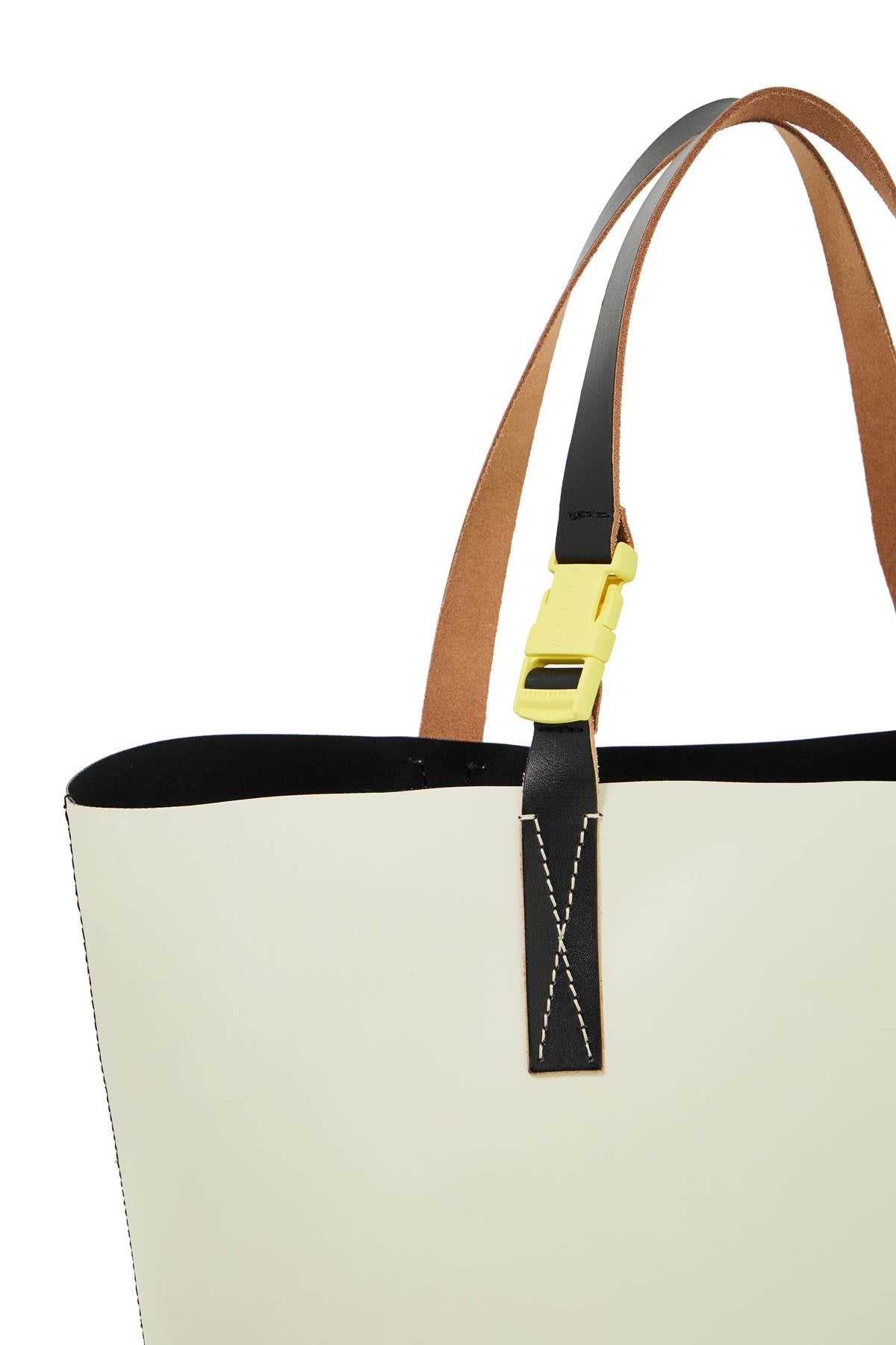 Marni Tribeca N/S Colorblock PVC Tote Bag with Leather Handles image 2