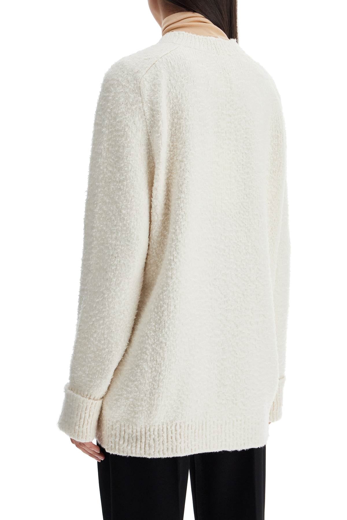 Maison Margiela Oversized Distressed Cotton Blend Cardigan image 2