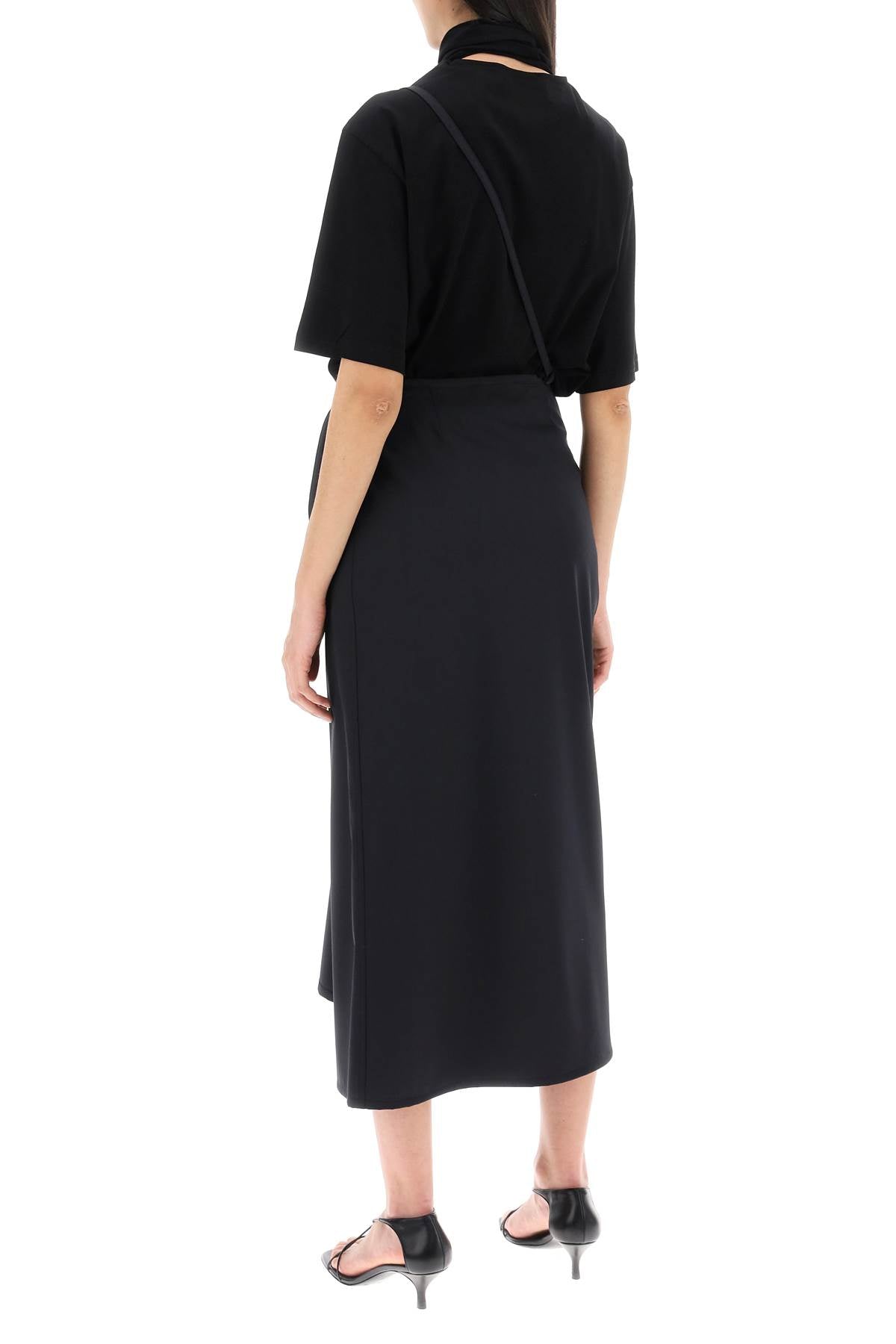 Lemaire wool wrap skirt with pockets image 2