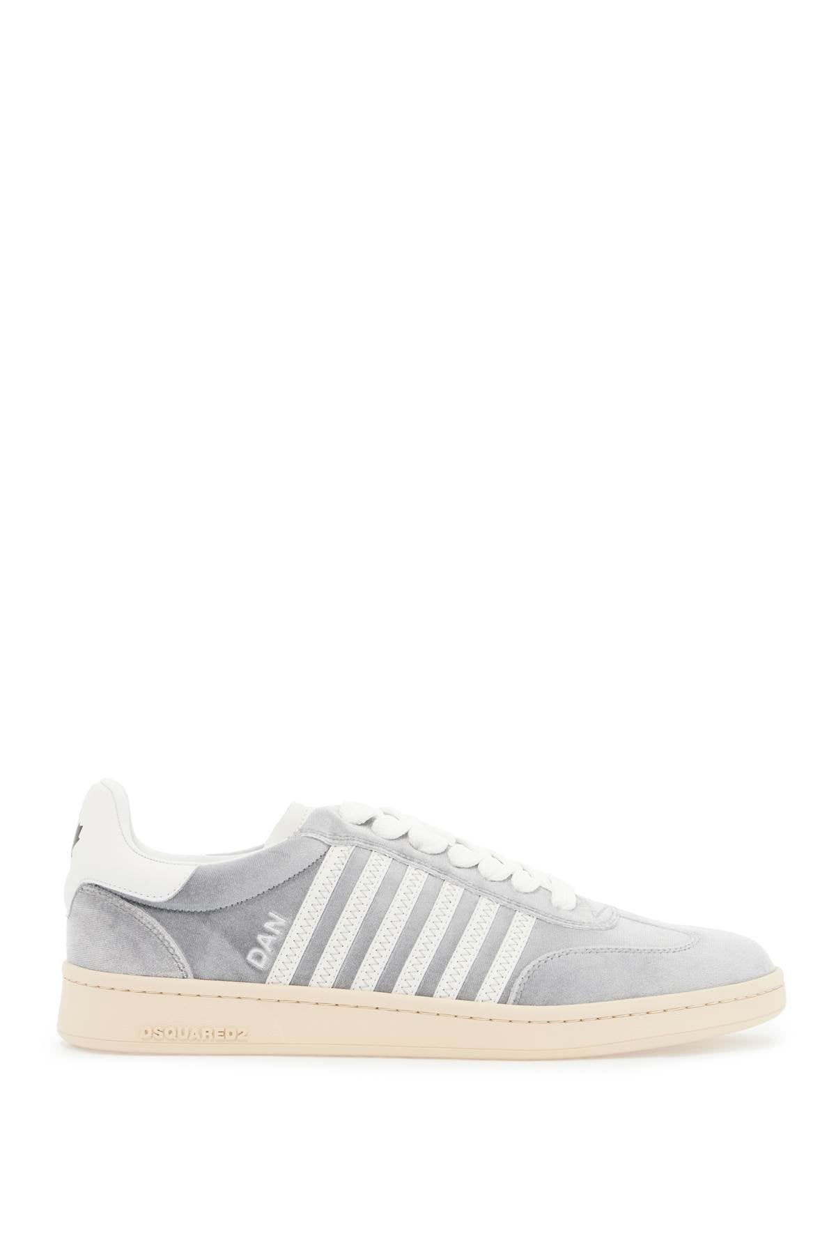 DSQUARED2 Boxer Velvet Sneakers with Leather Details image 0