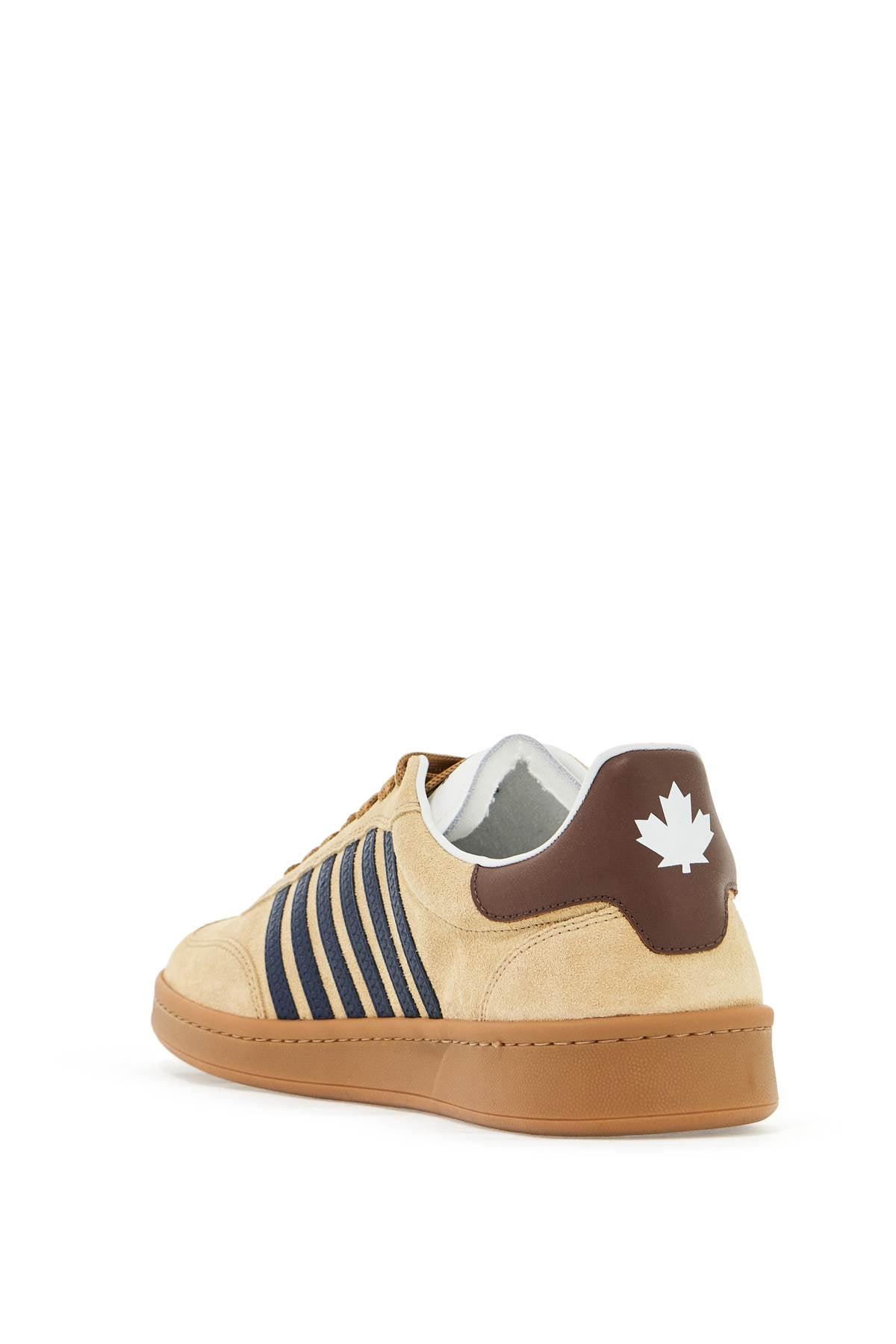 DSQUARED2 Boxer Suede Leather Sneakers with Stripes image 2