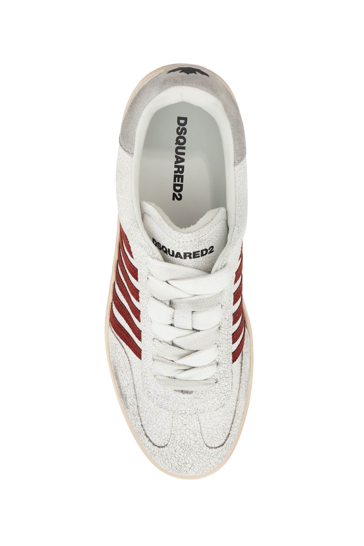 Dsquared2 Boxer Distressed Leather Sneakers image 1