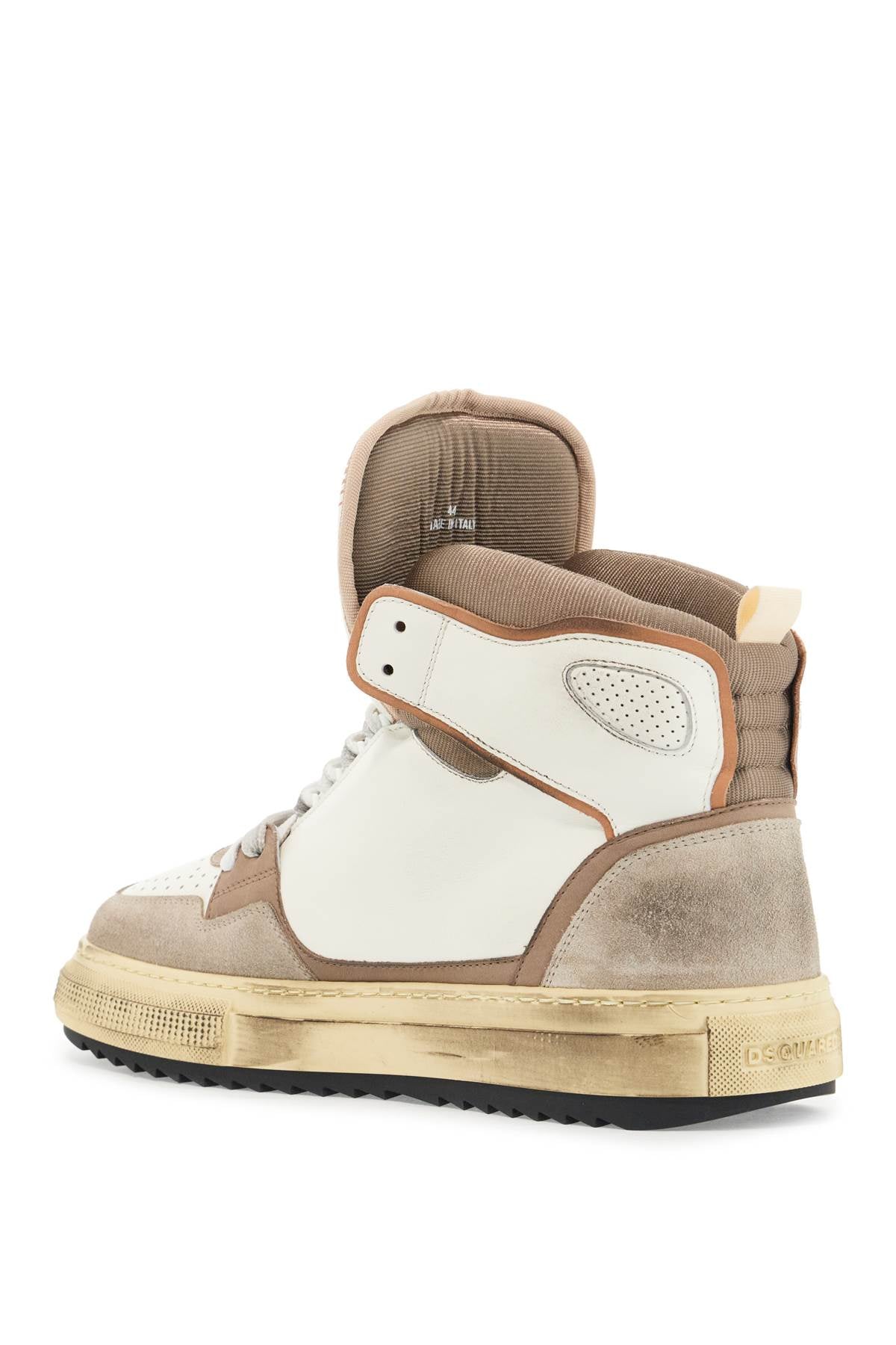 DSQUARED2 Boogie Hi-Top Suede Sneakers with Maple Leaf Detail image 2