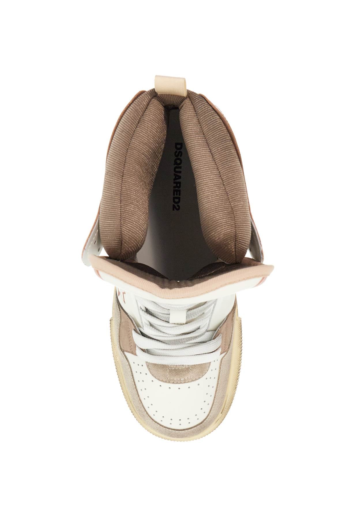 DSQUARED2 Boogie Hi-Top Suede Sneakers with Maple Leaf Detail image 1