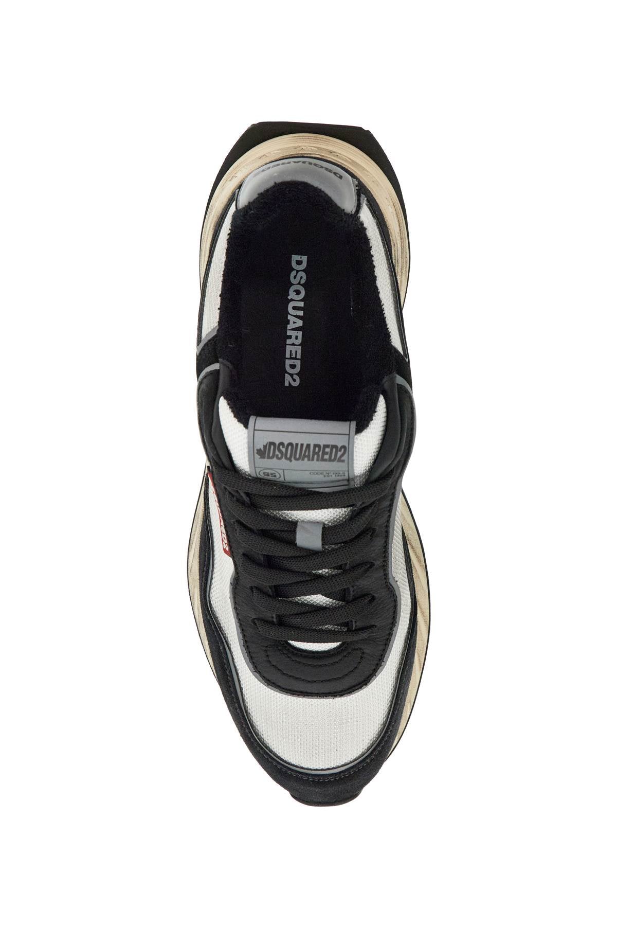 DSQUARED2 Sprinter Sneakers: Leather & Suede Low-Top Trainers image 1