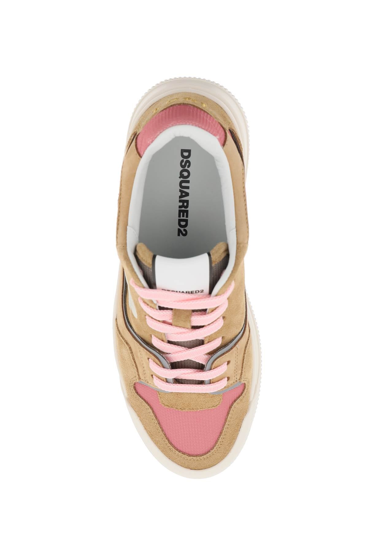 Dsquared2 Suede New Jersey Sneakers with Reflective Details image 1