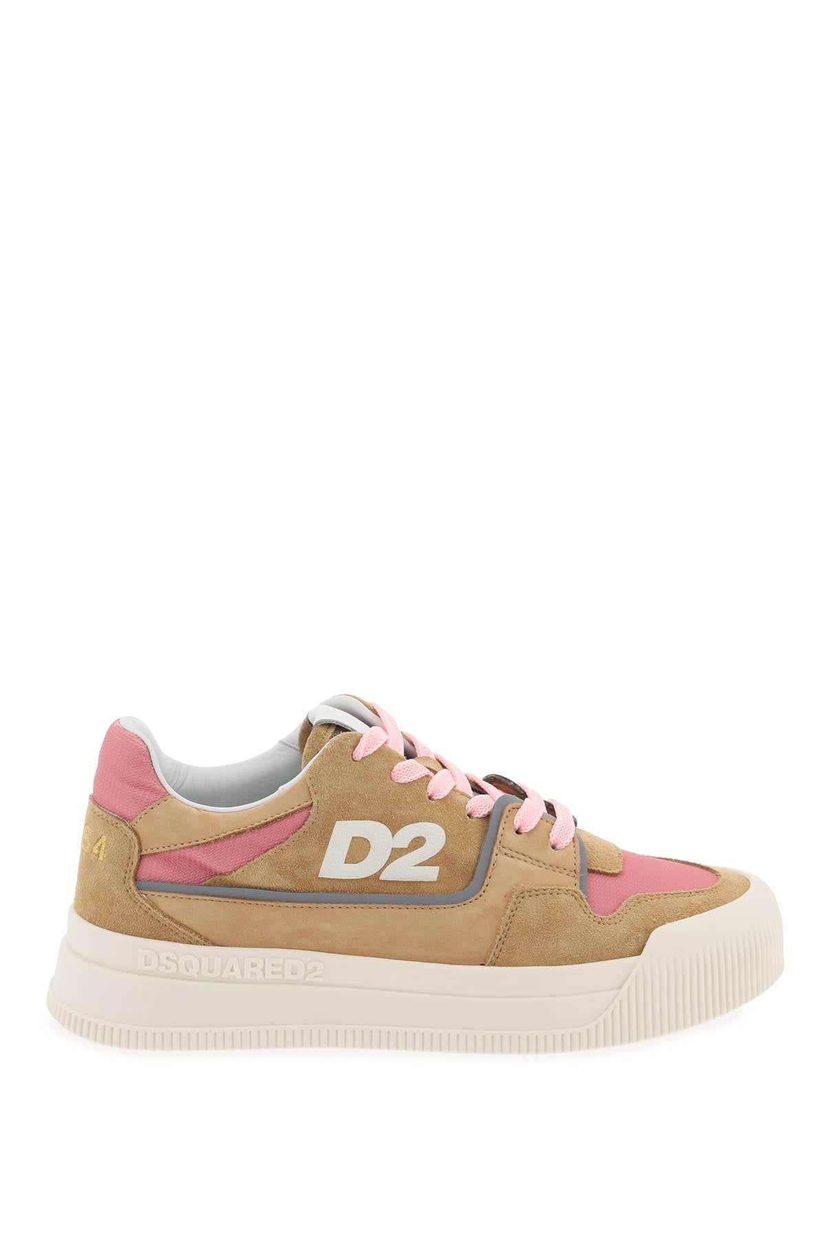 Dsquared2 Suede New Jersey Sneakers with Reflective Details image 0