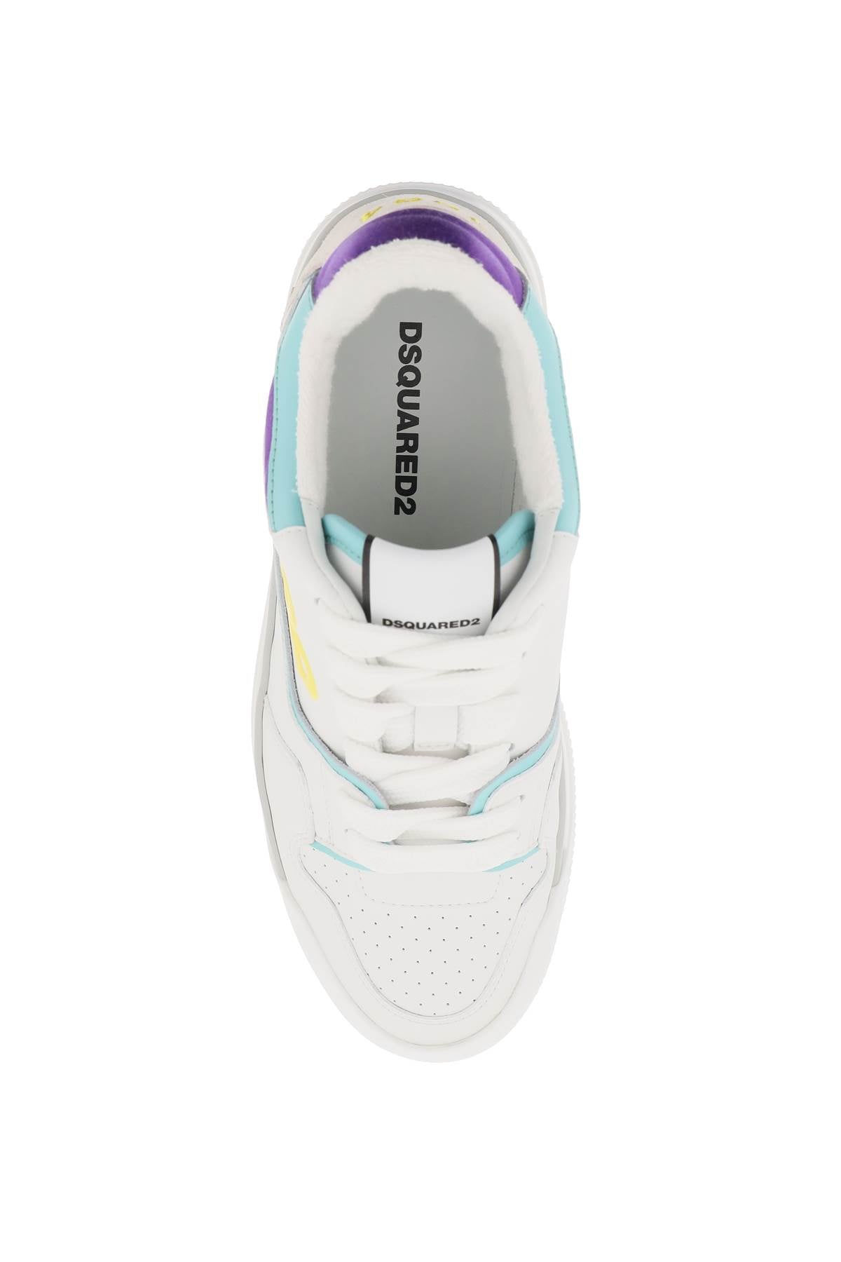 Dsquared2 smooth leather new jersey sneakers in 9 image 1