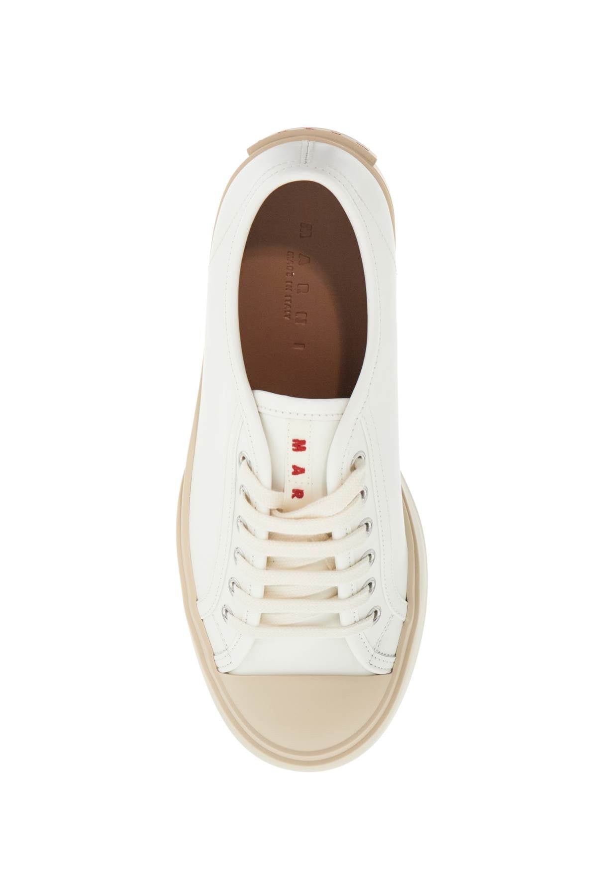 Marni Pablo Leather Sneakers with Oversized Sole image 1