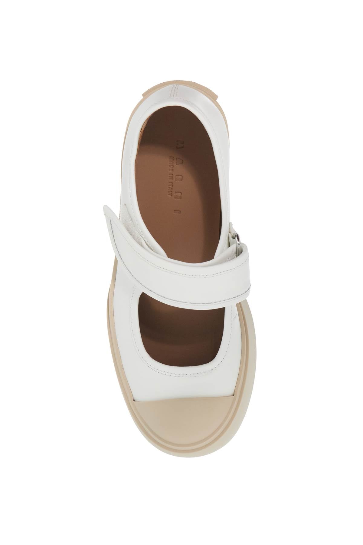 Marni pablo mary jane nappa leather sneakers image 1