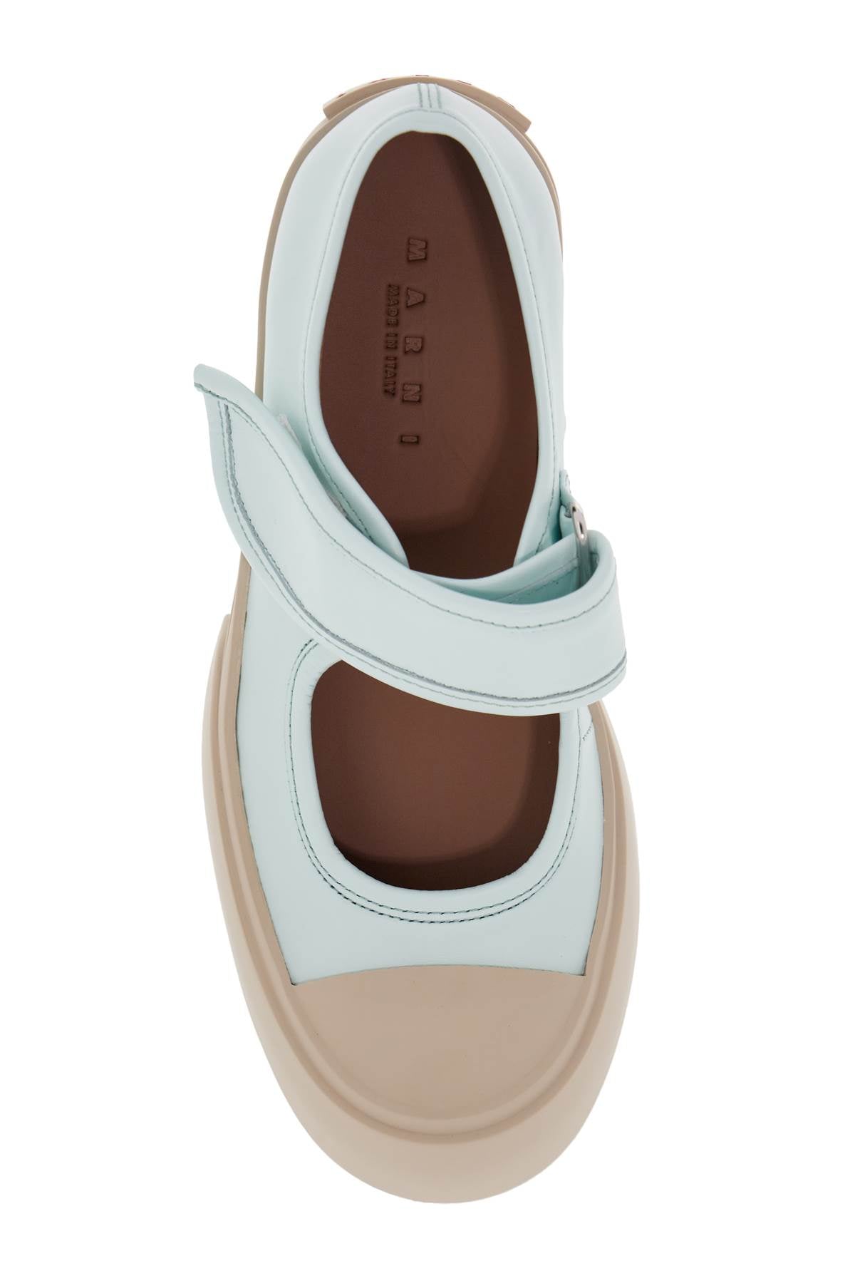 Marni pablo mary jane nappa leather sneakers image 1