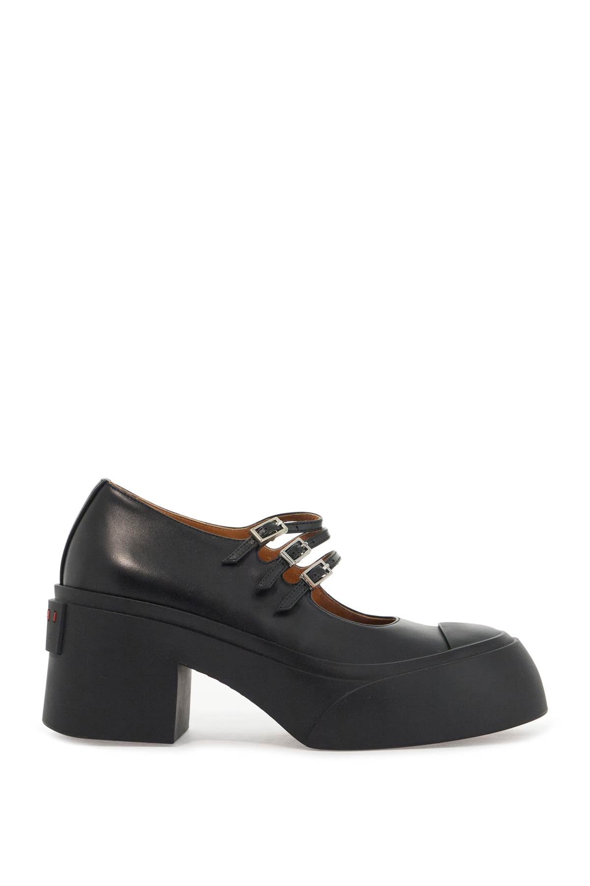 Marni Pablo Leather Mary Jane Shoes with Platform Sole image 0