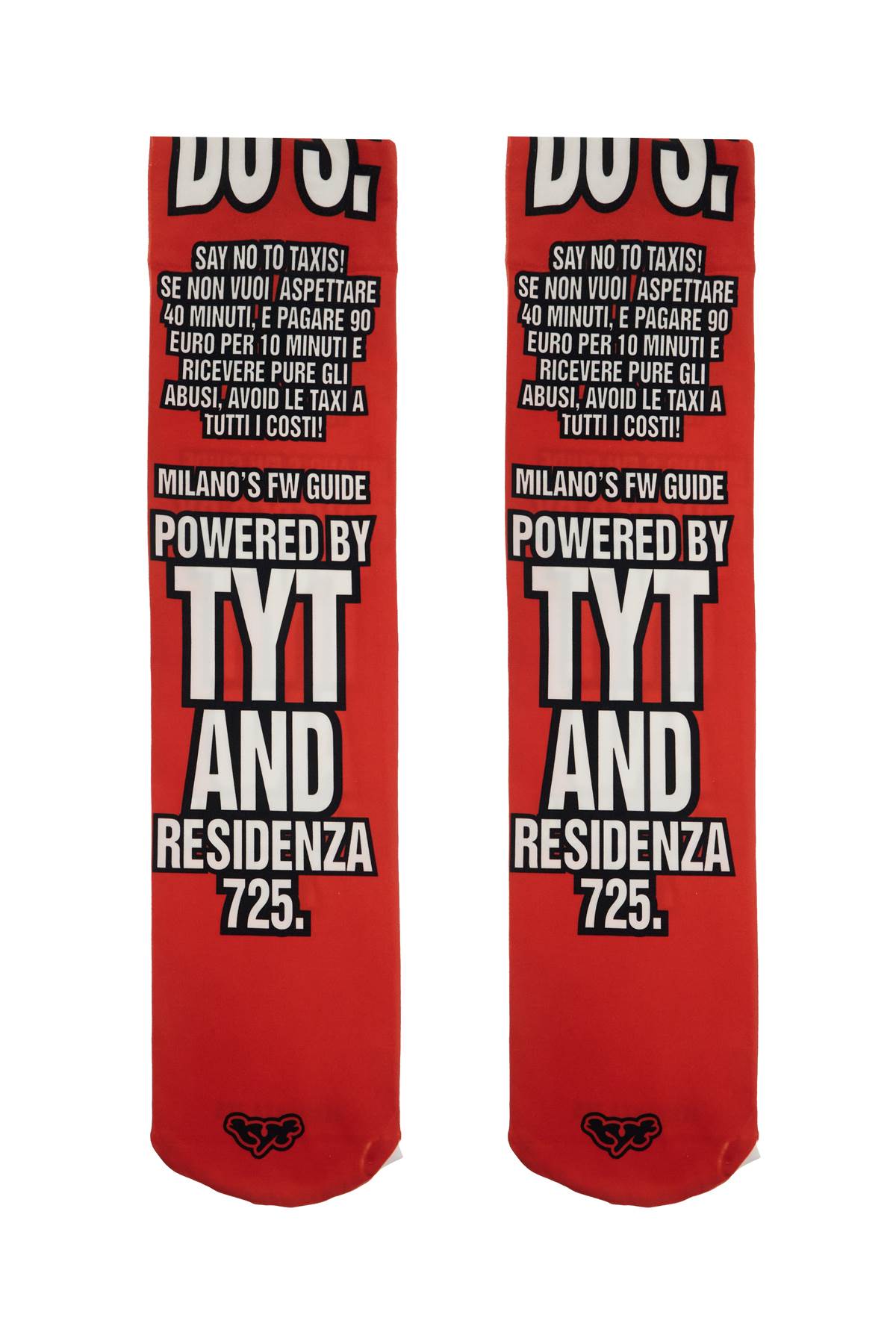 TYT x RESIDENZA725 'DO'S & DON'TS' Printed Socks image 0