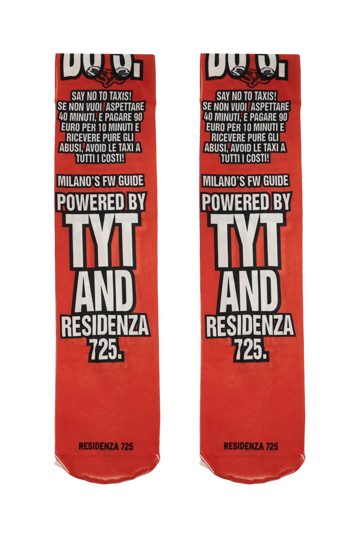 TYT x RESIDENZA725 'DO'S & DON'TS' Printed Socks image 2