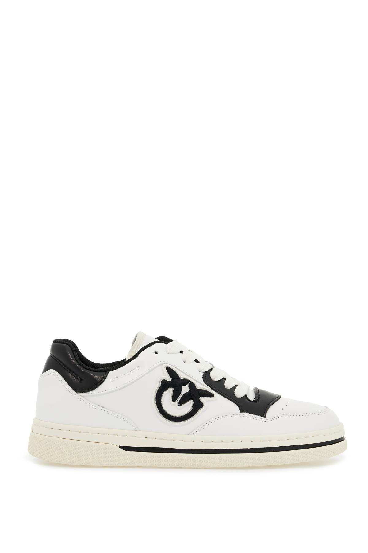 Pinko Mandy 01 Leather Sneakers with Love Birds Logo image 0