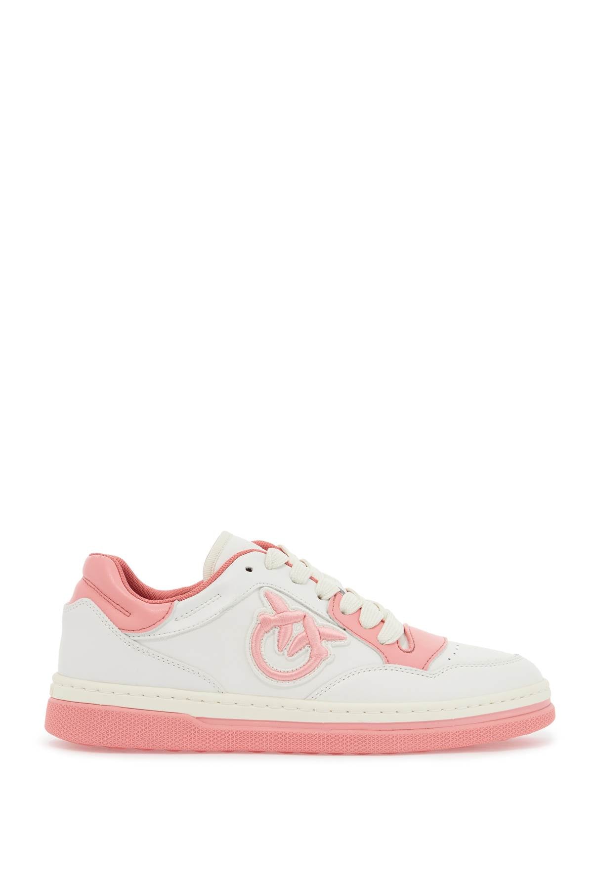 Pinko Mandy 01 Leather Sneakers with Love Birds Logo image 0