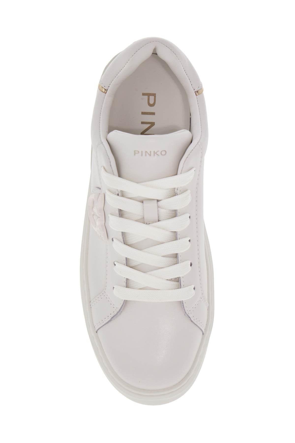 Pinko monogram detail platform sneakers with image 1