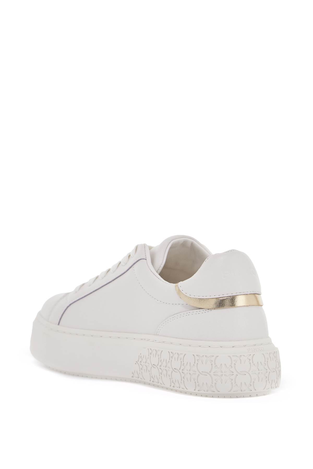 Pinko monogram detail platform sneakers with image 2