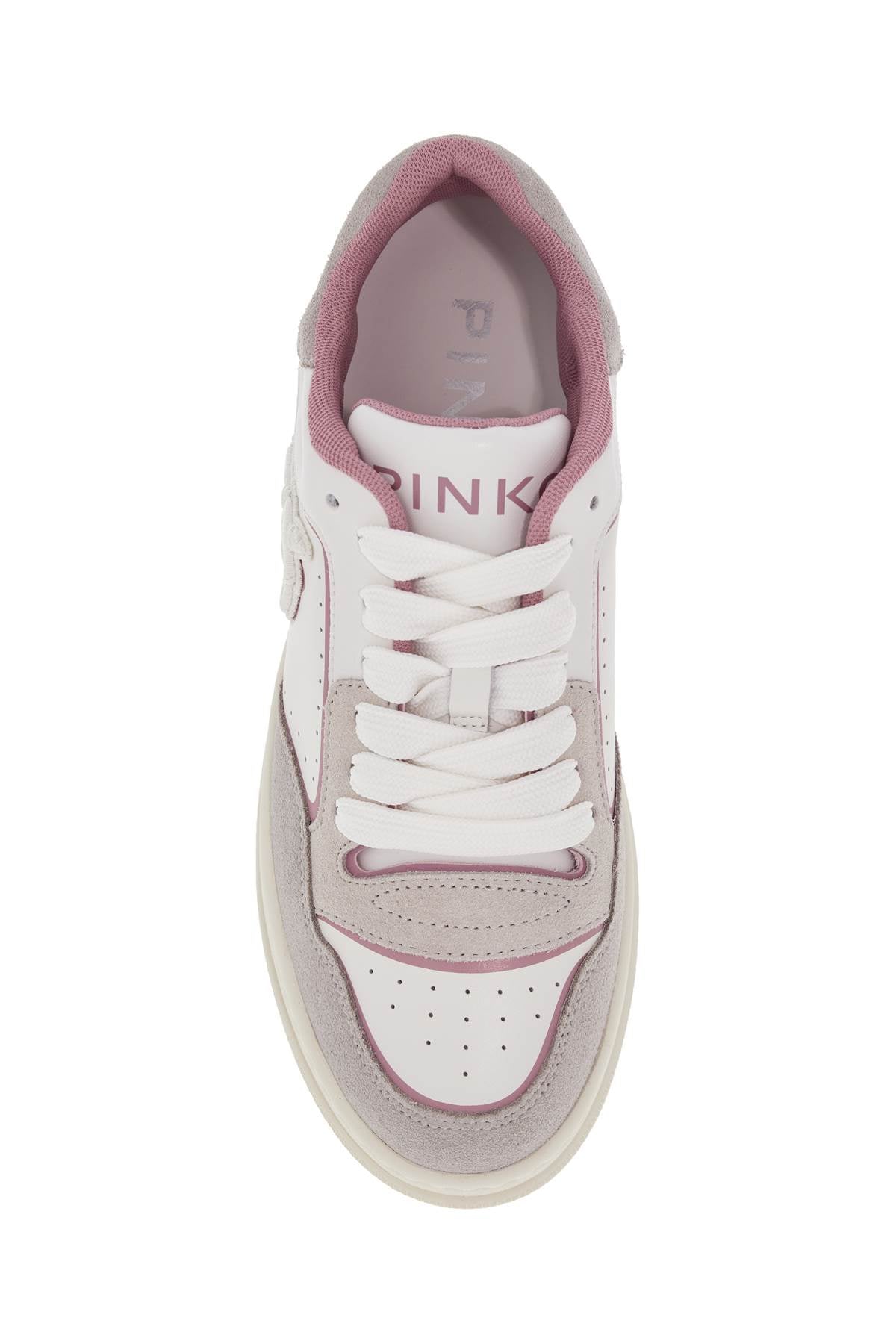 Pinko Mandy 08 Leather Sneakers with Love Birds Logo image 1