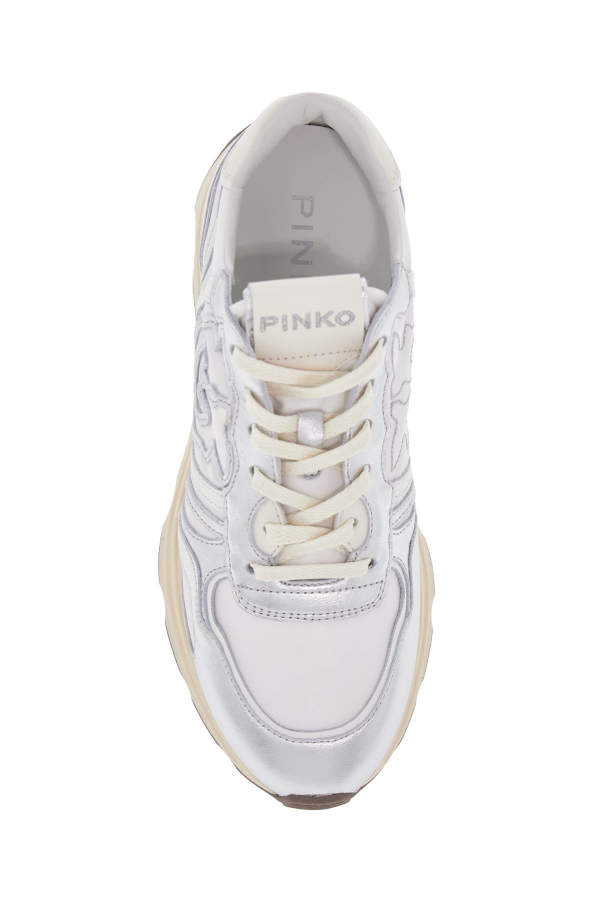 Pinko Zoe Sneakers: Women's Nylon and Leather Love Birds Sneakers image 1