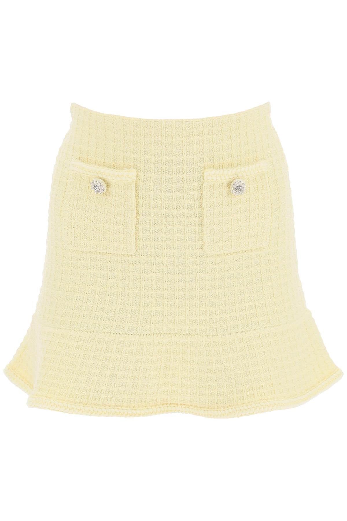 Self Portrait "knitted mini skirt with jewel buttons image 0