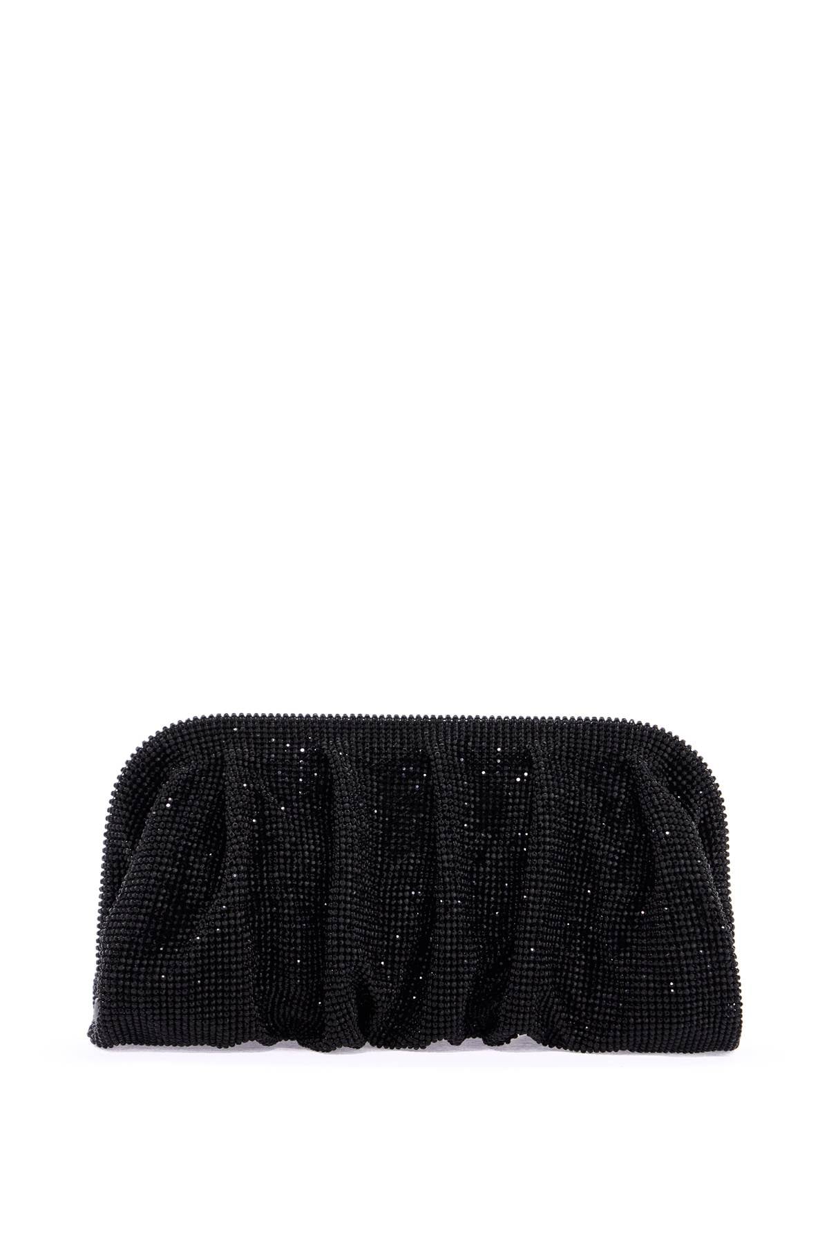 Benedetta Bruzziches elegant large black rhinestone evening bag for ceremony image 0