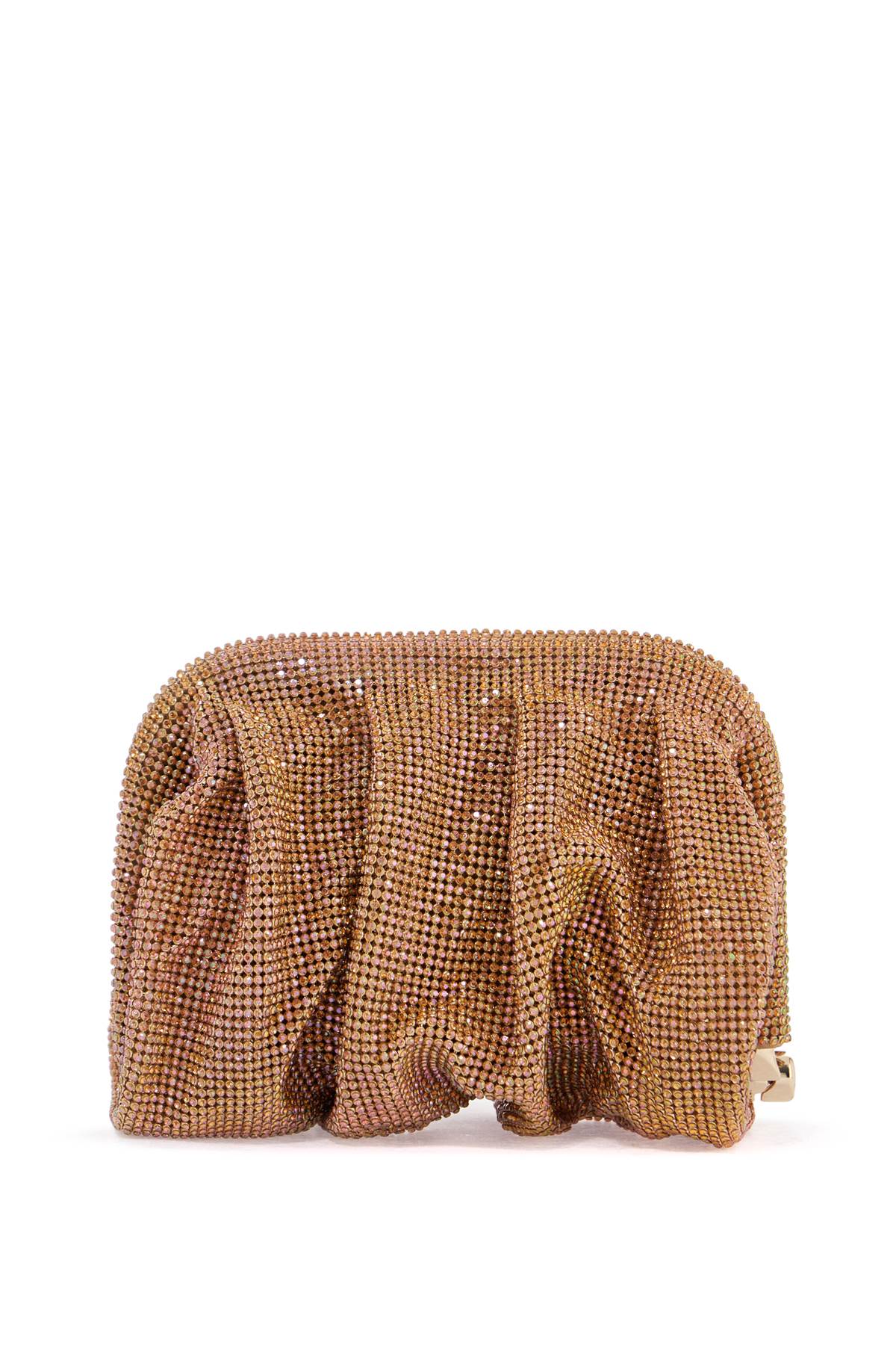 Benedetta Bruzziches la petite handbag in gold strass mesh from the venus collection image 0