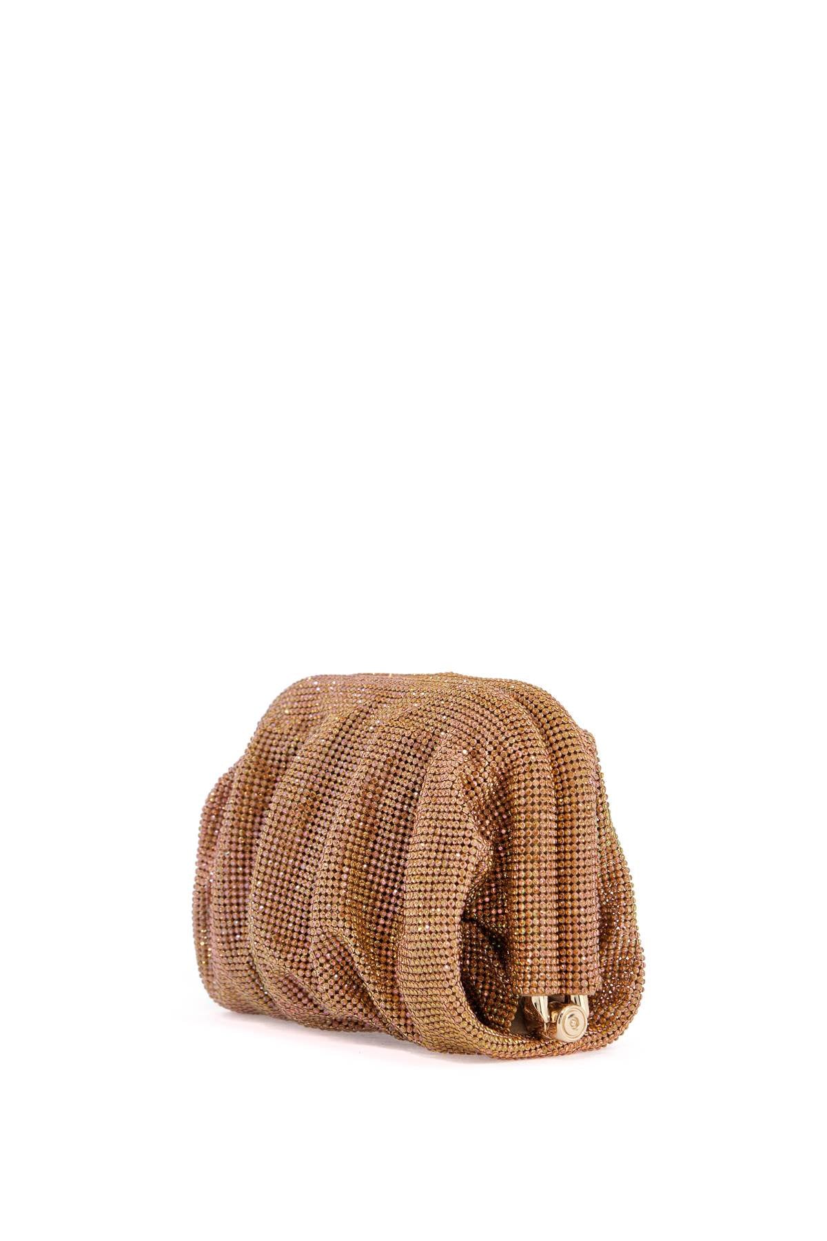 Benedetta Bruzziches la petite handbag in gold strass mesh from the venus collection image 2