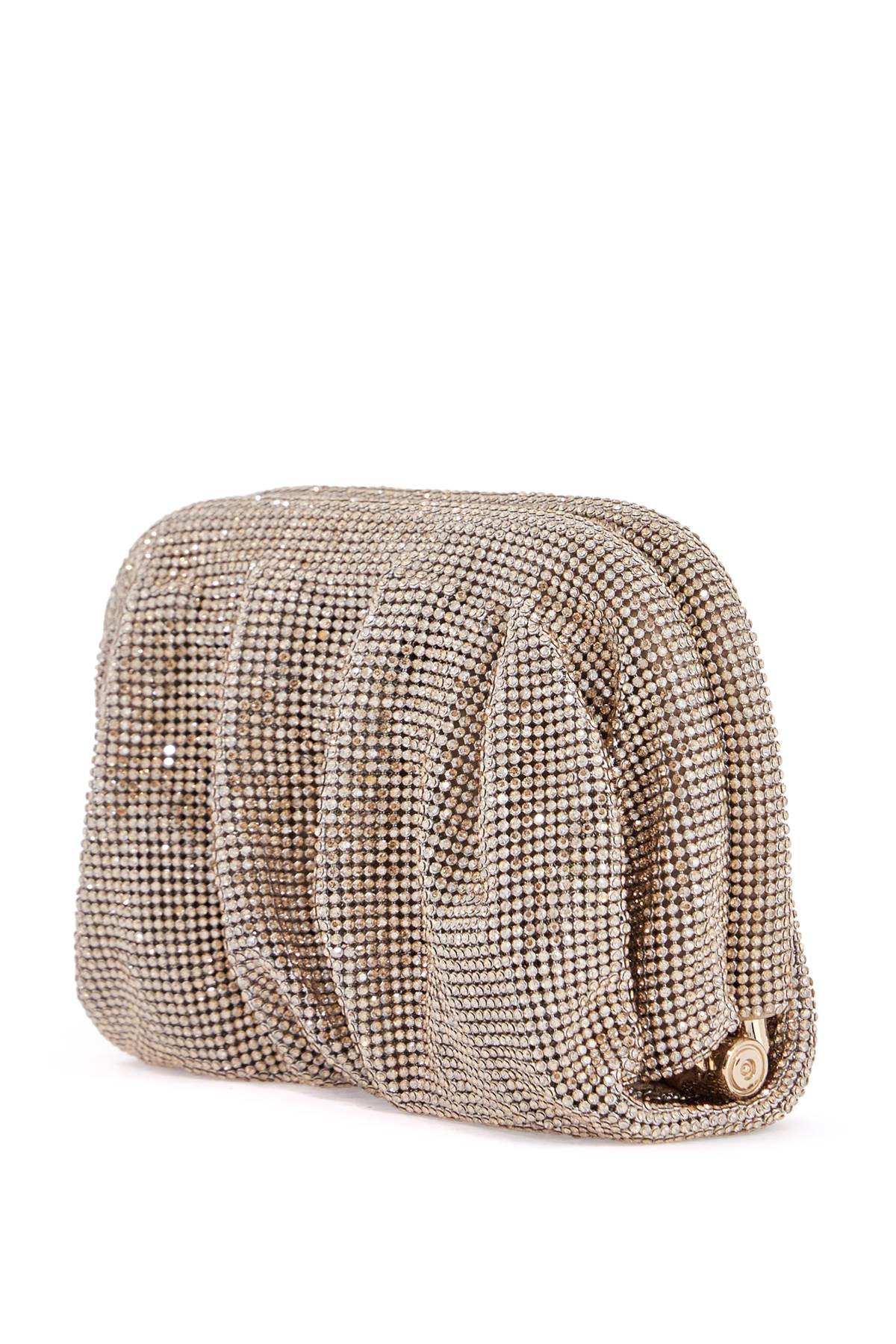 Benedetta Bruzziches Venus La Petite Light Gold Rhinestone Evening Bag image 1