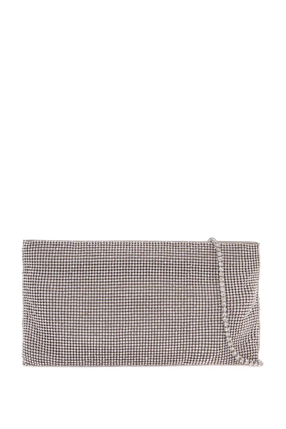 Benedetta Bruzziches la petite evening bag in crystal on silver with shoulder strap image 0