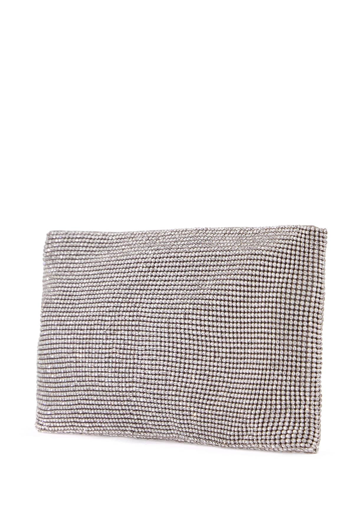 Benedetta Bruzziches la petite evening bag in crystal on silver with shoulder strap image 1